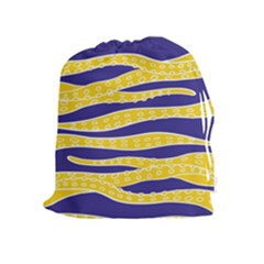 Yellow Tentacles Drawstring Pouches (extra Large) by jumpercat