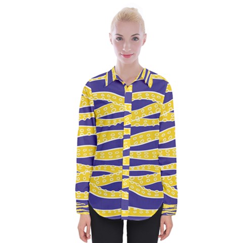 Yellow Tentacles Womens Long Sleeve Shirt by jumpercat