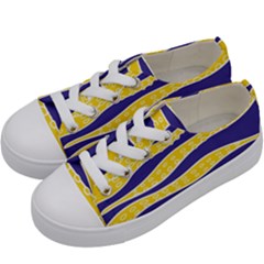 Yellow Tentacles Kids  Low Top Canvas Sneakers by jumpercat