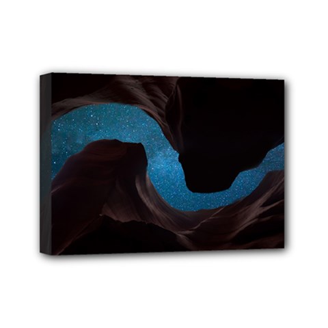 Abstract Adult Art Blur Color Mini Canvas 7  X 5  by Nexatart