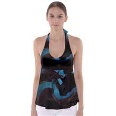 Abstract Adult Art Blur Color Babydoll Tankini Top by Nexatart