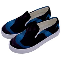 Abstract Adult Art Blur Color Kids  Canvas Slip Ons