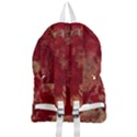 Marble Red Yellow Background Foldable Lightweight Backpack View2