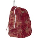 Marble Red Yellow Background Foldable Lightweight Backpack View3