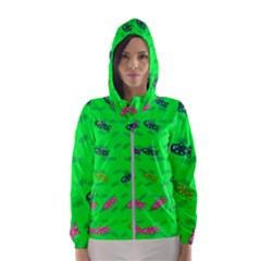 Fish Aquarium Underwater World Hooded Wind Breaker (women) by Nexatart