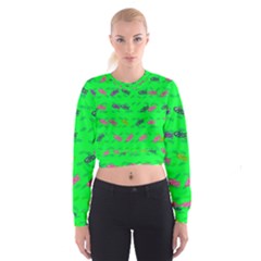 Fish Aquarium Underwater World Cropped Sweatshirt by Nexatart