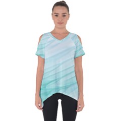 Texture Seawall Ink Wall Painting Cut Out Side Drop Tee by Nexatart