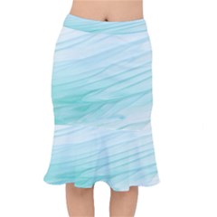 Texture Seawall Ink Wall Painting Mermaid Skirt by Nexatart