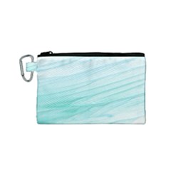 Texture Seawall Ink Wall Painting Canvas Cosmetic Bag (small)