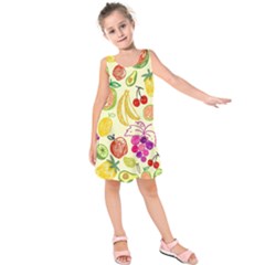 Seamless Pattern Desktop Decoration Kids  Sleeveless Dress by Nexatart