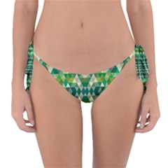 Forest Abstract Geometry Background Reversible Bikini Bottom by Nexatart