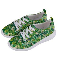 Forest Abstract Geometry Background Women s Lightweight Sports Shoes