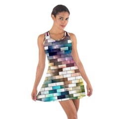 Background Wall Art Abstract Cotton Racerback Dress by Nexatart