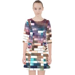 Background Wall Art Abstract Pocket Dress by Nexatart