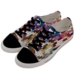 Background Wall Art Abstract Men s Low Top Canvas Sneakers by Nexatart