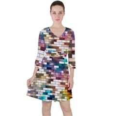 Background Wall Art Abstract Ruffle Dress by Nexatart