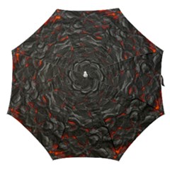 Rock Volcanic Hot Lava Burn Boil Straight Umbrellas by Nexatart