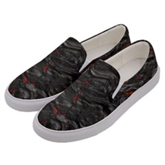 Rock Volcanic Hot Lava Burn Boil Men s Canvas Slip Ons by Nexatart