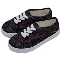 Rock Volcanic Hot Lava Burn Boil Kids  Classic Low Top Sneakers by Nexatart