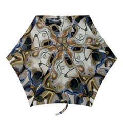 Time Abstract Dali Symbol Warp Mini Folding Umbrellas by Nexatart