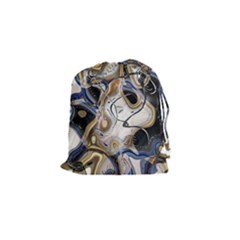 Time Abstract Dali Symbol Warp Drawstring Pouches (small)  by Nexatart