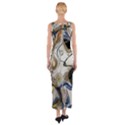 Time Abstract Dali Symbol Warp Fitted Maxi Dress View2