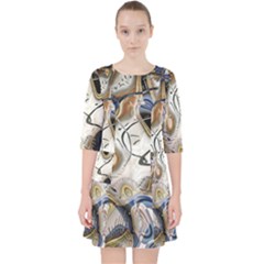 Time Abstract Dali Symbol Warp Pocket Dress by Nexatart