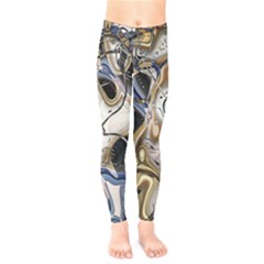 Time Abstract Dali Symbol Warp Kids  Legging by Nexatart