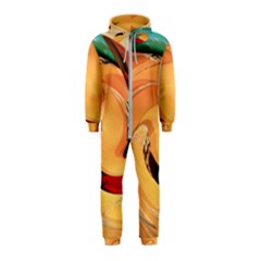 Spiral Abstract Colorful Edited Hooded Jumpsuit (kids)