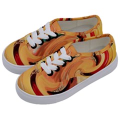 Spiral Abstract Colorful Edited Kids  Classic Low Top Sneakers