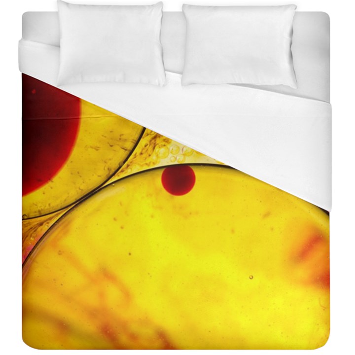 Abstract Water Oil Macro Duvet Cover (King Size)