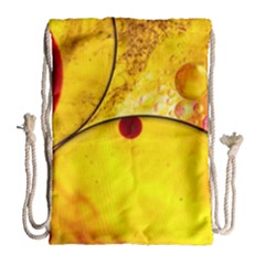 Abstract Water Oil Macro Drawstring Bag (large) by Nexatart