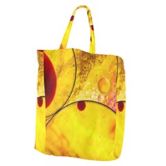 Abstract Water Oil Macro Giant Grocery Zipper Tote by Nexatart