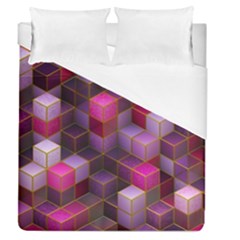 Cube Surface Texture Background Duvet Cover (queen Size) by Nexatart