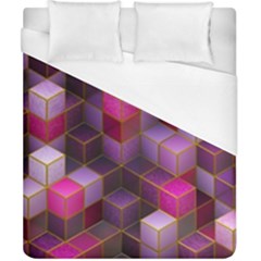 Cube Surface Texture Background Duvet Cover (california King Size) by Nexatart