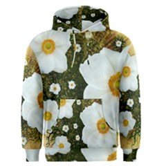 Summer Anemone Sylvestris Men s Pullover Hoodie by Nexatart