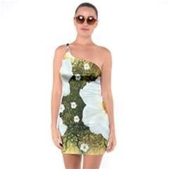 Summer Anemone Sylvestris One Soulder Bodycon Dress by Nexatart