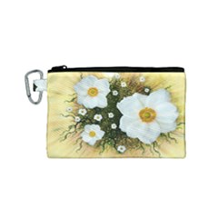 Summer Anemone Sylvestris Canvas Cosmetic Bag (small) by Nexatart