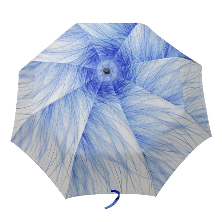 Feather Blue Colored Folding Umbrellas