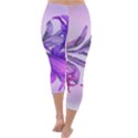 Flowers Flower Purple Flower Capri Winter Leggings  View4