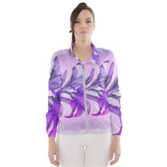 Flowers Flower Purple Flower Wind Breaker (women)