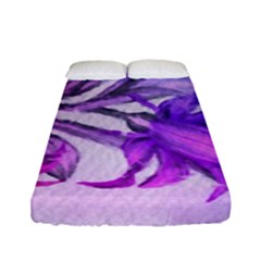 Flowers Flower Purple Flower Fitted Sheet (full/ Double Size) by Nexatart