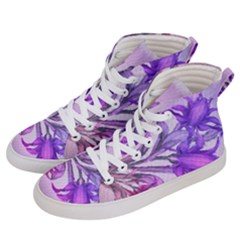 Flowers Flower Purple Flower Men s Hi-top Skate Sneakers by Nexatart