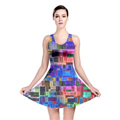 Background Art Abstract Watercolor Reversible Skater Dress by Nexatart