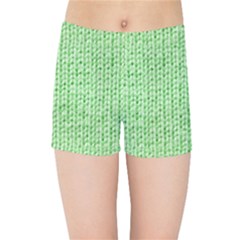 Knittedwoolcolour2 Kids Sports Shorts