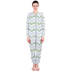 Wavy Linear Seamless Pattern Design  Onepiece Jumpsuit (ladies)  by dflcprints