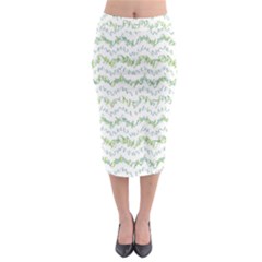 Wavy Linear Seamless Pattern Design  Midi Pencil Skirt by dflcprints