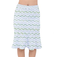 Wavy Linear Seamless Pattern Design  Mermaid Skirt by dflcprints