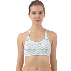 Wavy Linear Seamless Pattern Design  Back Web Sports Bra by dflcprints