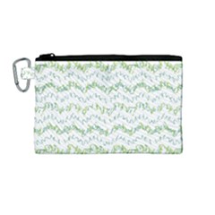 Wavy Linear Seamless Pattern Design  Canvas Cosmetic Bag (medium) by dflcprints